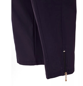 ORS22102 Ora Zip detail Trousers- Navy