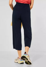 Load image into Gallery viewer, 375148- Navy Elasticated Wide Leg Crop Trouser - Street One