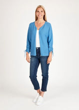 Load image into Gallery viewer, 112520- Blue Zip Cardigan - Rabe