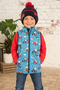 Little lighthouse- Alex Boys Blue Farm Gilet