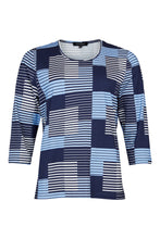 Load image into Gallery viewer, 6563- Blue/Navy Stripe Top - Sunday