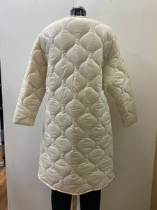 5082 DECK Quilted Zip Coat- Beige