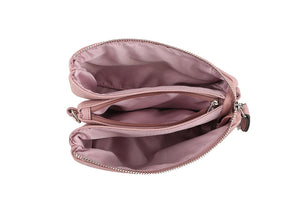 88101- Crossbody bag with zip clasp - Wine