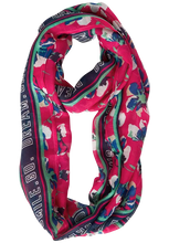 Load image into Gallery viewer, 572066- Pink Flower Loop Scarf - Cecil