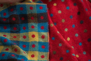 Foxford Red Multi Spot Throw