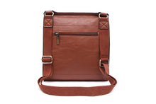 Load image into Gallery viewer, 21601- Flap Over Crossbody Bag- Brown