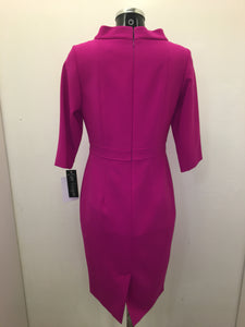 Cerise Pink High Neck Dress -Kate Cooper