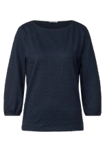 Load image into Gallery viewer, 319238- Navy 3/4 Sleeve Top- Street One