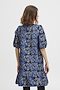 Load image into Gallery viewer, 1397- Fransa Black &amp; Blue Flower Print Dress