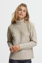 Load image into Gallery viewer, 1626- Fransa turtleneck cream jumper